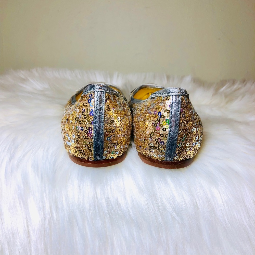 Miu Miu Sequin-Embellished Flats Size7 - image 4